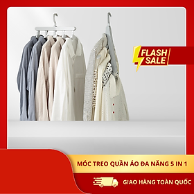 Mua Móc Treo Quần Áo Đa Năng E1904 5 in 1 - Móc Quần Áo Thông Minh Gấp Gọn  Chất liệu Nhựa ABS Cao Cấp