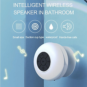 Loa Mút Bluetooth Mini Di Động Loa Rảnh Tay Không Dây Chống Nước Cho Phòng Tắm Vòi Sen Bể Bơi Ngoài Trời Màu sắc: đen