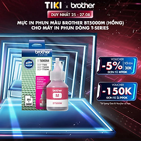Mực In Brother BT5000M Ink Cho DCP-T300/T700W/MFC-T800W (Đỏ) - Hàng Chính Hãng