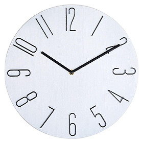 12'' Wall Clock  Round Wall Clock Silent Wall Clock Battery Operated