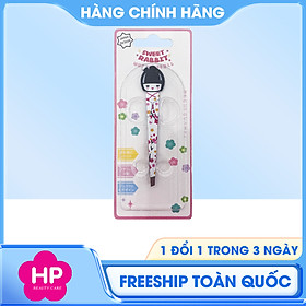 Nhíp Nhổ Lông Mày Thép Không Gỉ Sweet Rabbit Tweezers Geisha Shiawase (Màu Trắng - 1 Cái)