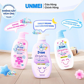 Kem dưỡng ẩm cho bé sơ sinh từ 0 tháng tuổi trở lên giúp da bé mịn màng D-nee Baby Lotion 300ml - 3 Hương thơm