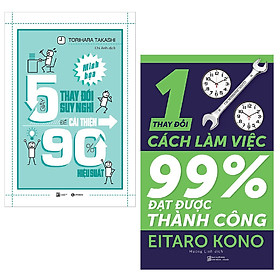 Download sách Combo 5 Giây Thay Đổi Suy Nghĩ + Thay Đổi 1% Cách Làm Việc - Đạt Được 99% Thành Công