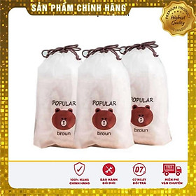 Mua Set 100 Màng Bọc Thực Phẩm Bo Chun Co Dãn Tái Sử Dụng Được Kèm Túi Gấu | (HK2)