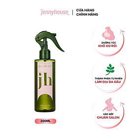 Dầu Gội Khô Dạng Xịt JENNY HOUSE Heating Care Quick Dry Mist 200ml - Hương Thơm Cam Quýt, Ngăn Ngừa Tóc Gãy Rụng