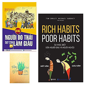 Combo Rich Habits - Poor Habits Sự khác biệt giữa người giàu và người nghèo và Bí Mật Người Do Thái Dạy Con Làm Giàu ( Tặng Kèm Sổ Tay Xương Rồng)