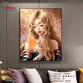 Mua Tranh số hóa tự tô màu Cô gái - nàng thơ CN4407