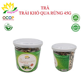 (COMBO 2 HŨ) TRÀ TRÁI KHỔ QUA RỪNG HŨ 45g - HƯƠNG SEN VIỆT