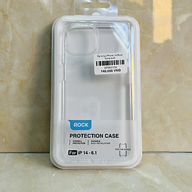 Ốp lưng dành cho iPhone 14 Rock trong suốt chính hãng- hàng chính hãng