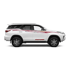 Decal dán xe đẹp, decal cho xe Ranger, xe Fortuner, xe SUV WRAP 77, KT 376x15cm