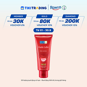 Sữa rửa mặt cải thiện dấu hiệu lão hóa dạng kem Hada Labo Pro-Aging Retinol B3 Cleanser 80g