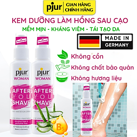 Gel dưỡng sau cạo lông Pjur Woman After You Shave 100ml chứa Pathenol có khả năng chống viêm, tái tạo mịn màng da