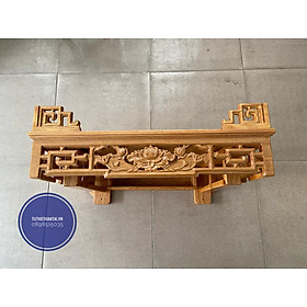 Bàn thờ treo tường Hoa Sen 60cm cao cấp -Gỗ Gõ Đỏ