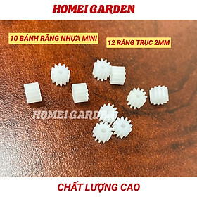 10 bánh răng nhựa mini trục 2mm 12 răng hàng tốt - HM0064