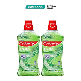 Combo Nước Súc Miệng Colgate Plax Fresh Tea 500ml x 2 chai