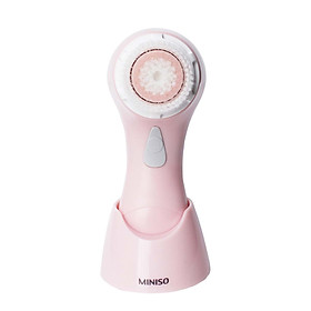 Máy rửa mặt Nhật Bản sóng siêu âm chạy pin MINISO DEEP CLEAN ULTRASONIC FACIAL CLEANSING DEVICE làm sạch sâu đến tận lỗ chân lông nhờ 18000 xung động/phút (màu hồng nhạt ) - MNS062