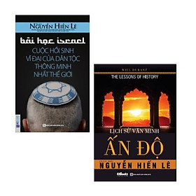 Combo sách: Bài Học Israel - Cuộc Hồi Sinh Vĩ Đại Của Dân Tộc Thông Minh Nhất Thế Giới + Lịch Sử Văn Minh Ấn Độ