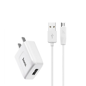 Mua Bộ cáp và adapter sạc cổng Micro Hoco C2 2.1A  - Hàng chính hãng
