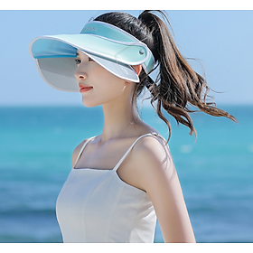 Mũ chống nắng chống tia UV vành điều chỉnh 360 độ cao cấp, nón rộng vành nửa đầu nữ thời trang mới