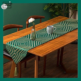 Rustic Decor Runner Table Track On The Table Modern Table Runner Set Luxury Table Decoration Green Table Runners Wedding