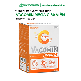 Vacomin Mega C 1000 - Tăng đề kháng, hấp thu sắt, bổ sung năng lượng - SHINPOONG PHARMA