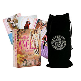 Combo Bộ Bài Bói Guardian Angel Tarot Cards: A 78-Card Deck Cao Cấp và Túi Nhung Đựng Tarot