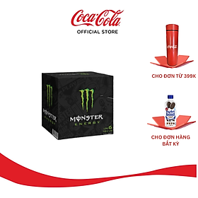 Hộp 6 lon nước tăng lực Monster Energy 355ml x 6