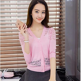 Áo len nữ cardigan kiểu dáng Hàn Quốc dễ thương AO37 Free size