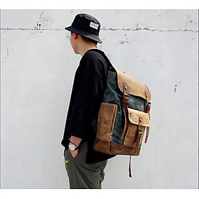Balo canvas vải bố abadon hutaleather phong cách thời trang cho phái mạnh HB4