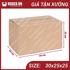 Mua 30x25x25 Combo 50 hộp Carton đóng gói hàng giá tại xưởng