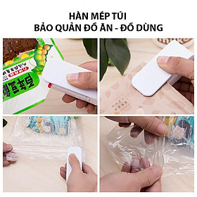 Mua MÁY HÀN MIỆNG TÚI NILON MINI CẦM TAY BẢO QUẢN THỰC PHẨM CHO ĐỒ ĂN TƯƠI NGON VÀ GIỮ LÂU HƠN - MODEL:NS122 - GIAO MÀU NGẪU NHIÊN - GDHN Loại Tốt