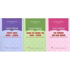 Download sách Combo 3 cuốn Giáo Trình Triết Học Mác – Lênin + Giáo Trình Kinh Tế Chính Trị Mác – Lênin + Giáo Trình Tư Tưởng Hồ Chí Minh (Dành Cho Bậc Đại Học Hệ Không Chuyên Lý Luận Chính Trị) - Bộ mới năm 2021