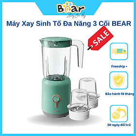 Mua Máy Xay Sinh Tố Đa Năng 3 Cối BEAR Xay Thịt  Xay Đồ Khô  Xay Đồ Ăn Dặm Công Suất Lớn BL-B10V2- Hàng chính hãng