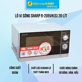 Mua Lò vi sóng Sharp R-205VN(S) 20 lít - Hàng Chính Hãng