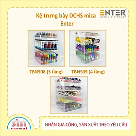 Mua Kệ trưng bày DCHS mica Enter TBNS09 4 tầng 30x26x43cm
