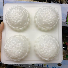 Mua Khuôn trung thu làm thạch rau câu 4 hình tròn mẫu cá