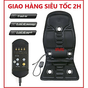 Nệm Massage Toàn Thân Thích hợp cho mọi người - Có Jack cắm xe hơi - Tặng Kèm tắm che mắt ngủ - Màu ngẫu nhiên