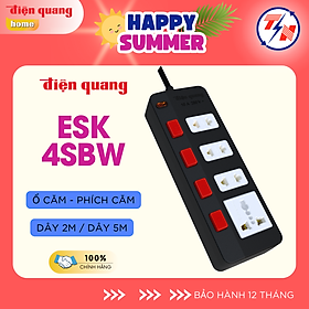 Mua Ổ cắm Điện Quang ECO 4SBW (4 lỗ 4 công tắc)