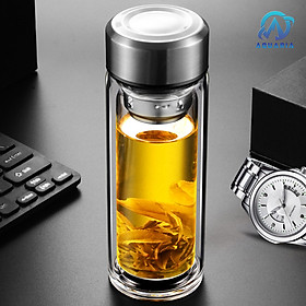 Mua Bình Pha Trà  Cafe Thủy Tinh Cao Cáp Có Lõi Lọc Inox Chống Rỉ   Bình Giữ Nhiệt  Chịu Nhiệt 360ml Tiện Lợi Phong Cách Mang Đi Học  Đi Làm  Đi Chơi  Trải Nghiệm Uống Trà Hoàn Toàn Mới