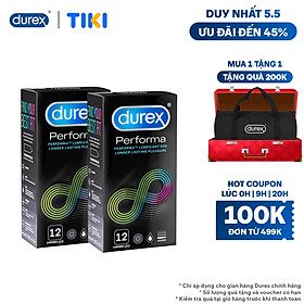 Hình ảnh Combo 2 Bao cao su Durex Performa 12 bao 