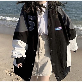 K áo khoác bomber chữ s áo khoác dù unisex chữ s