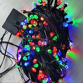 CUỘN DÂY LED TRANG TRÍ DÀI 40M NHẤP NHÁY NHIỀU MÀU BÓNG KIM CƯƠNG CỰC ĐẸP