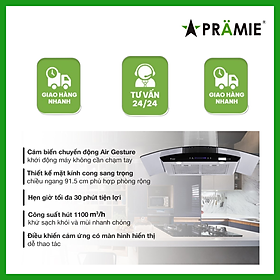 Mua Máy hút mùi kính cong vẫy tay  Pramie AC17-900 _Vẫy tay_Hàng nhập khẩu Thái Lan