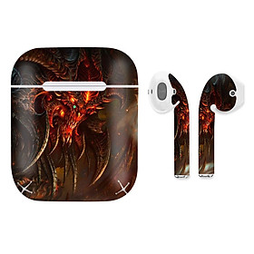 Mua Miếng dán skin chống bẩn cho tai nghe AirPods in hình Diablo - diabl001 (bản không dây 1 và 2