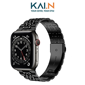 Dây Đeo Thép Dành Cho Apple Watch Ultra / Apple Watch Series, Kai.N DouBead Steel Band - Hàng Chính Hãng