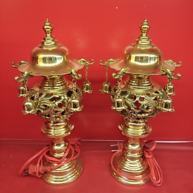 Mua Đôi đèn thờ long phượng 30cm