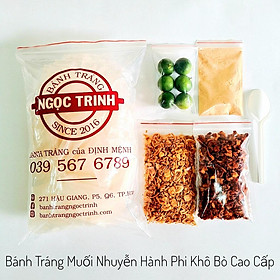 Túi 420g Bánh tráng muối nhuyễn hành phi khô bò cao cấp cực ngon bánh