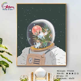 Mua Tranh sơn dầu số hoá tự tô màu Gam TT4344 căng sẵn khung