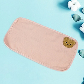 Gối Lót Sơ Sinh Hàn Quốc 3 lớp Họa Tiết Thêu Gấu Dễ Thương Chất Sợi Tre Mềm Mại