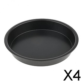 4xAnodized Aluminum Alloy Pizza Baking Plate Nonstick Coating 6in